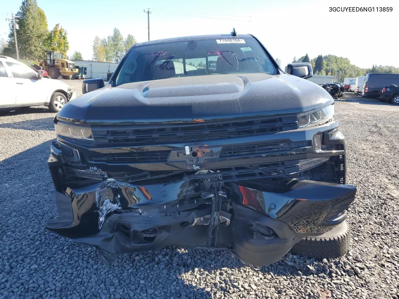 2022 Chevrolet Silverado Ltd K1500 Rst VIN: 3GCUYEED6NG113859 Lot: 71448164