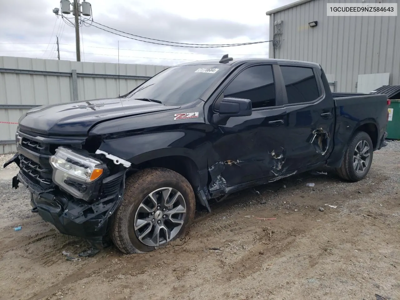 2022 Chevrolet Silverado K1500 Rst VIN: 1GCUDEED9NZ584643 Lot: 71770684