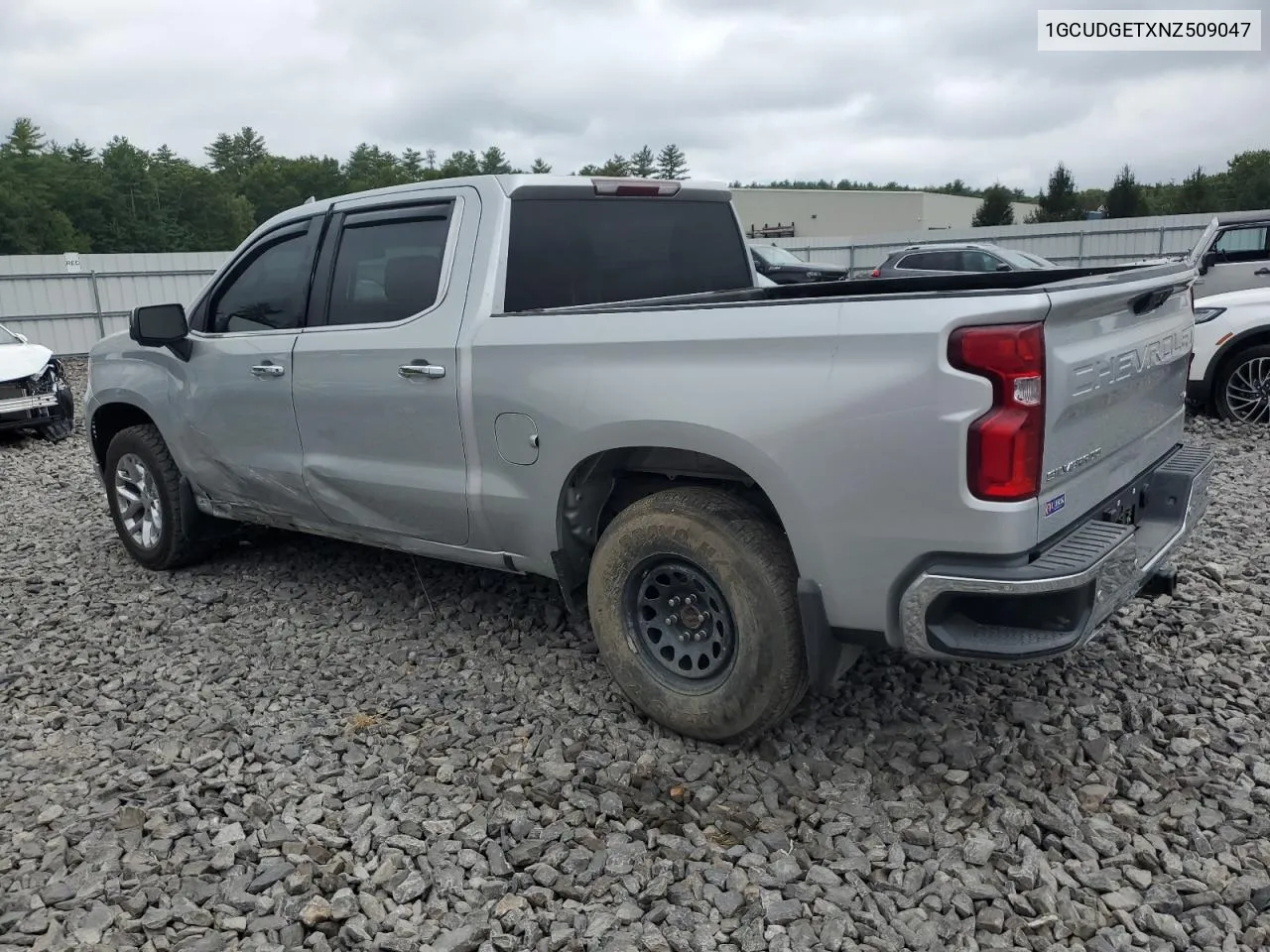 2022 Chevrolet Silverado K1500 Ltz VIN: 1GCUDGETXNZ509047 Lot: 71822374