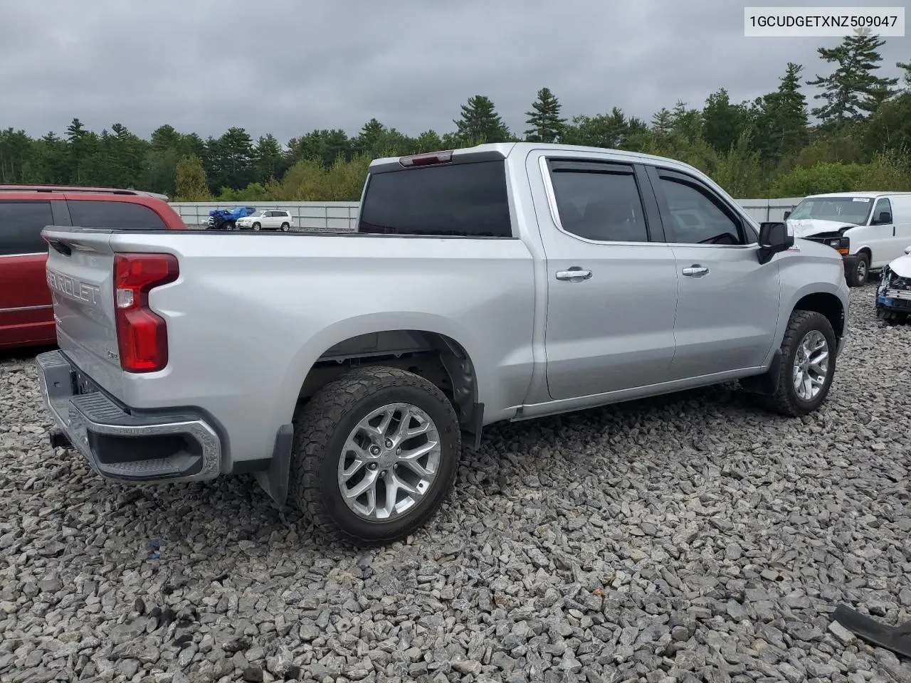 2022 Chevrolet Silverado K1500 Ltz VIN: 1GCUDGETXNZ509047 Lot: 71822374