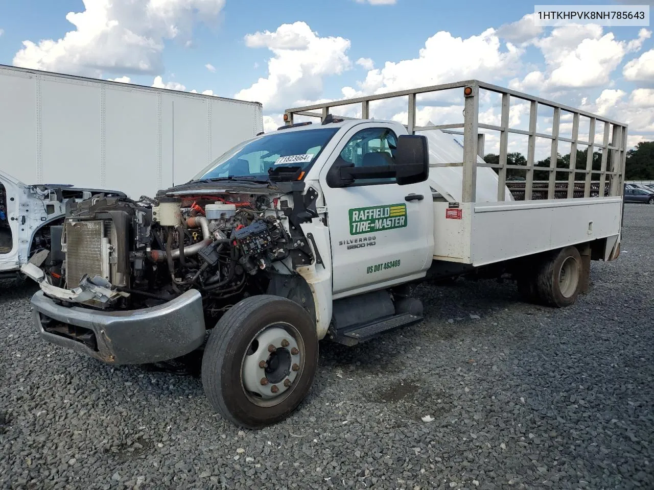 2022 Chevrolet Silverado Medium Duty VIN: 1HTKHPVK8NH785643 Lot: 71823664