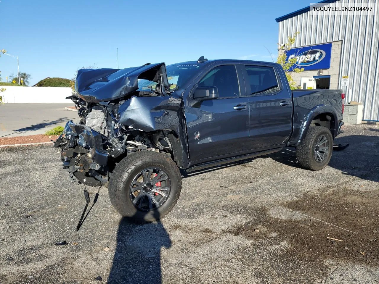 2022 Chevrolet Silverado Ltd K1500 Rst VIN: 1GCUYEEL9NZ104497 Lot: 71980774