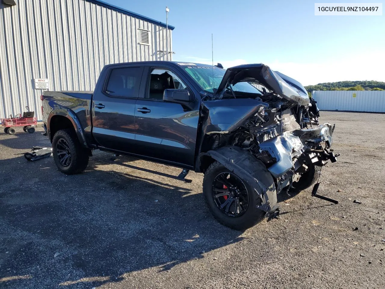 2022 Chevrolet Silverado Ltd K1500 Rst VIN: 1GCUYEEL9NZ104497 Lot: 71980774