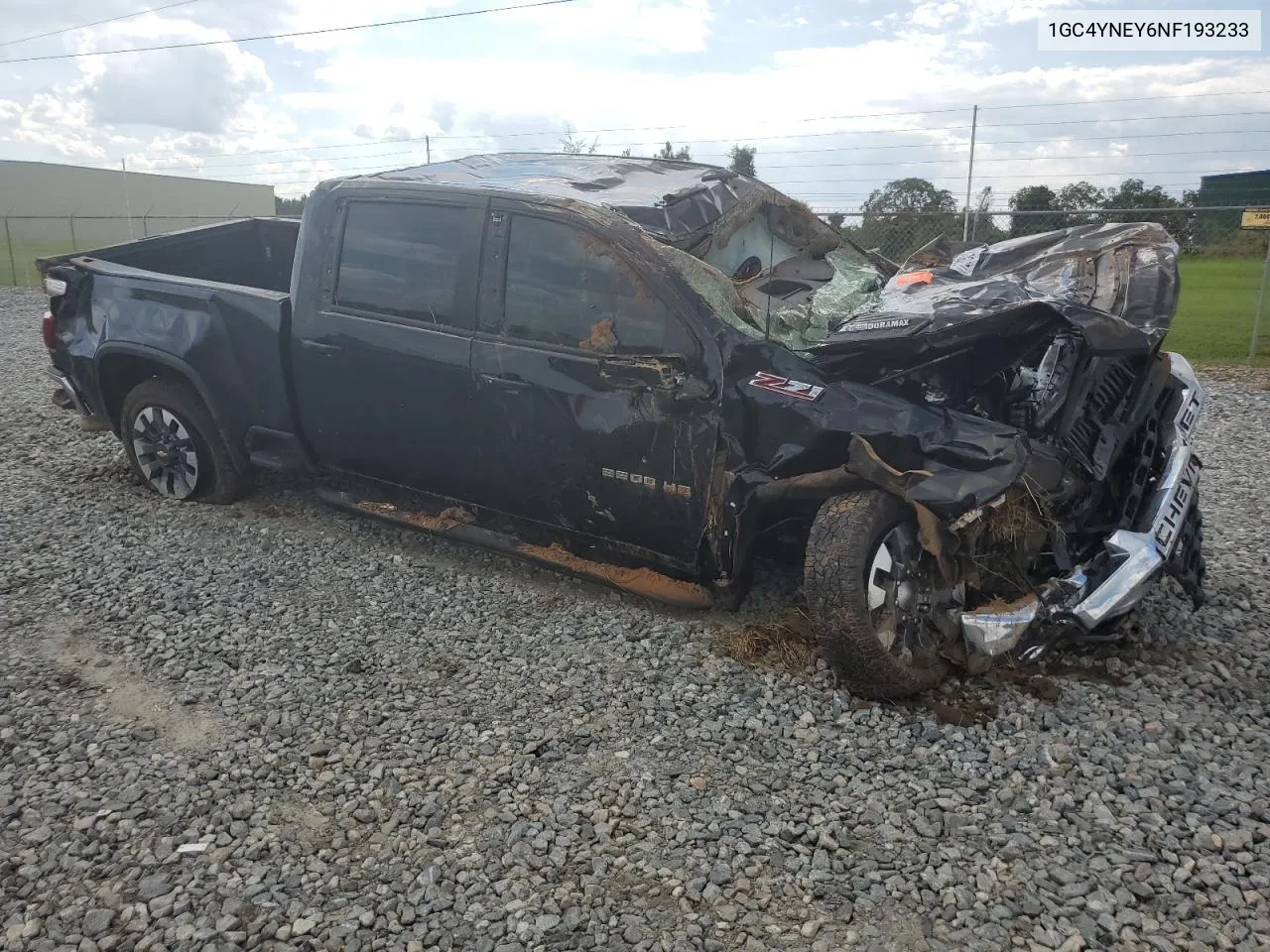 2022 Chevrolet Silverado K2500 Heavy Duty Lt VIN: 1GC4YNEY6NF193233 Lot: 72305224