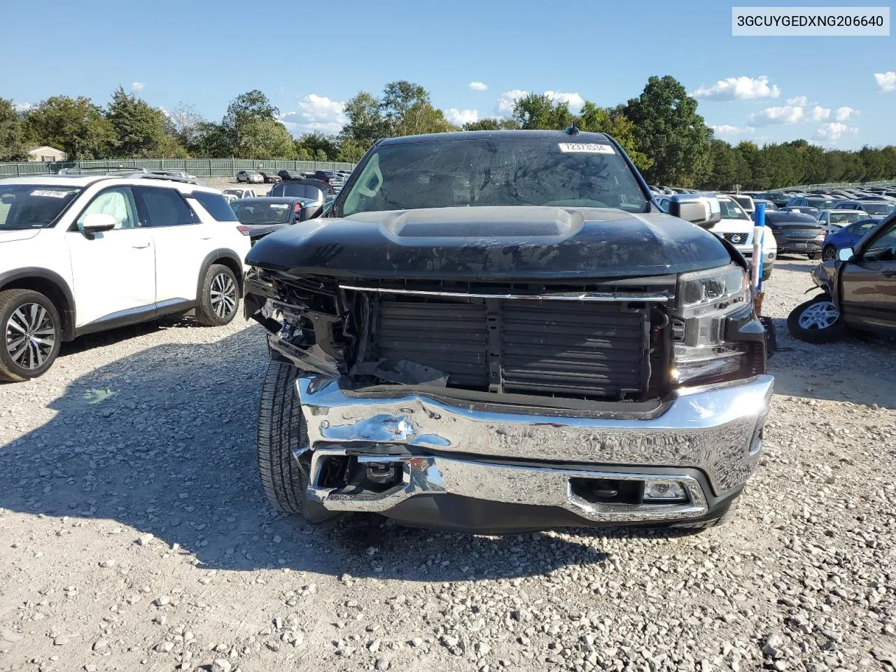 2022 Chevrolet Silverado Ltd K1500 Ltz VIN: 3GCUYGEDXNG206640 Lot: 72373534