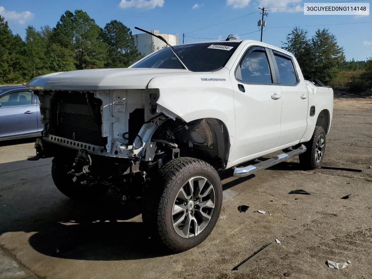 2022 Chevrolet Silverado Ltd K1500 Rst VIN: 3GCUYEED0NG114148 Lot: 72444454