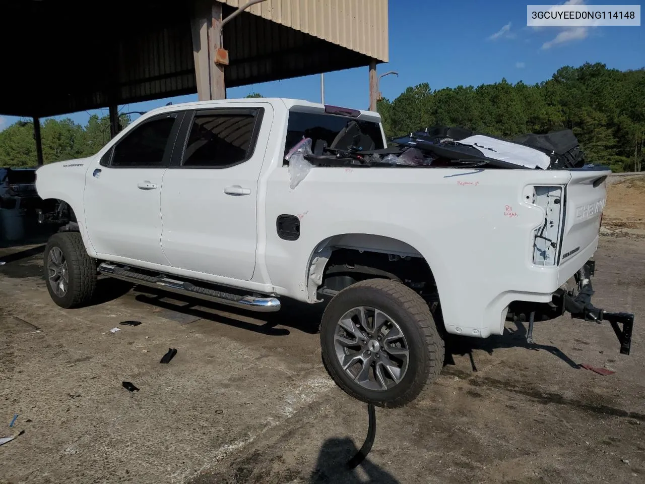 2022 Chevrolet Silverado Ltd K1500 Rst VIN: 3GCUYEED0NG114148 Lot: 72444454