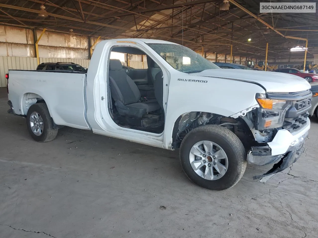 2022 Chevrolet Silverado C1500 VIN: 3GCNAAED4NG687149 Lot: 72571674