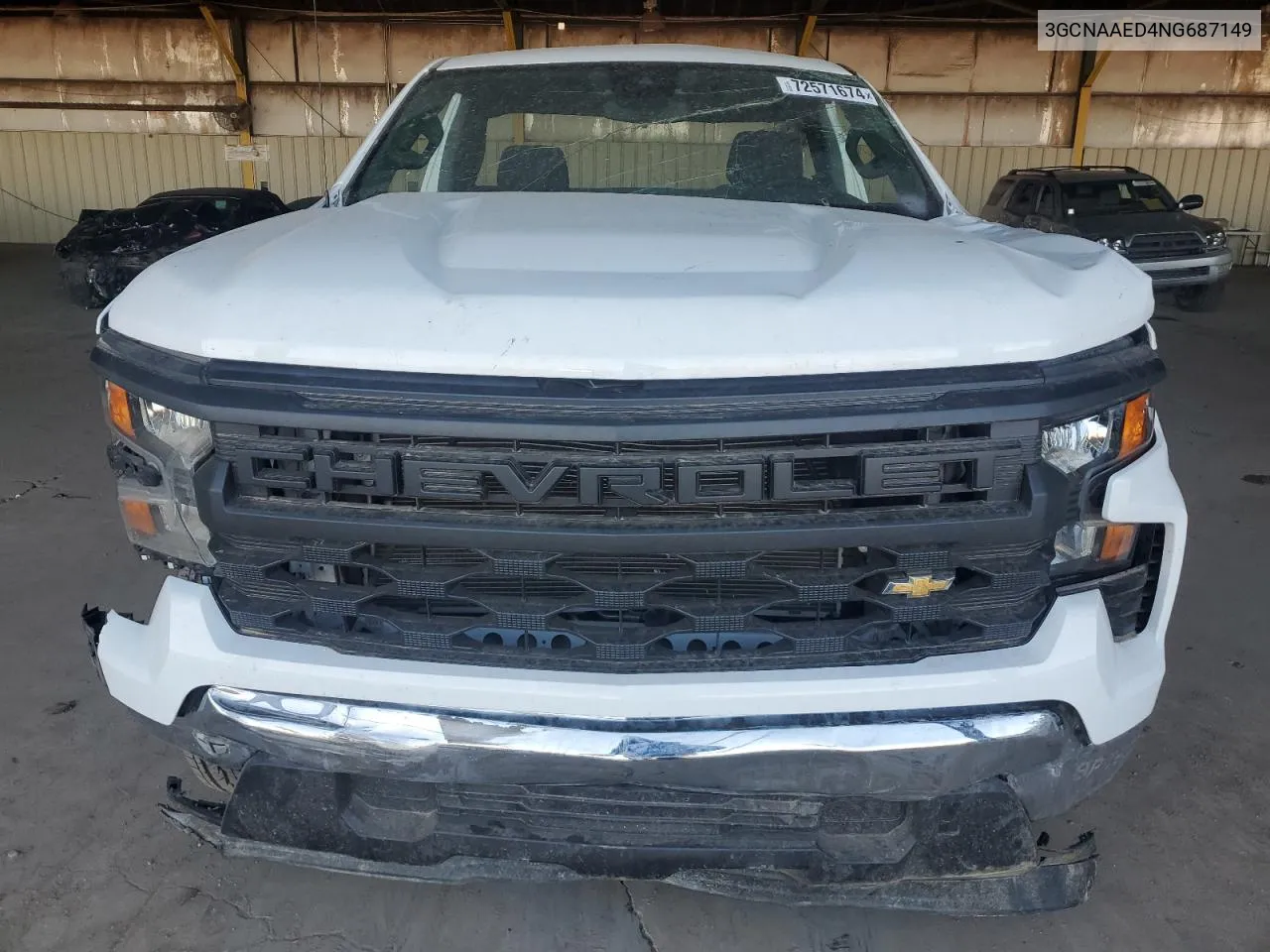 2022 Chevrolet Silverado C1500 VIN: 3GCNAAED4NG687149 Lot: 72571674