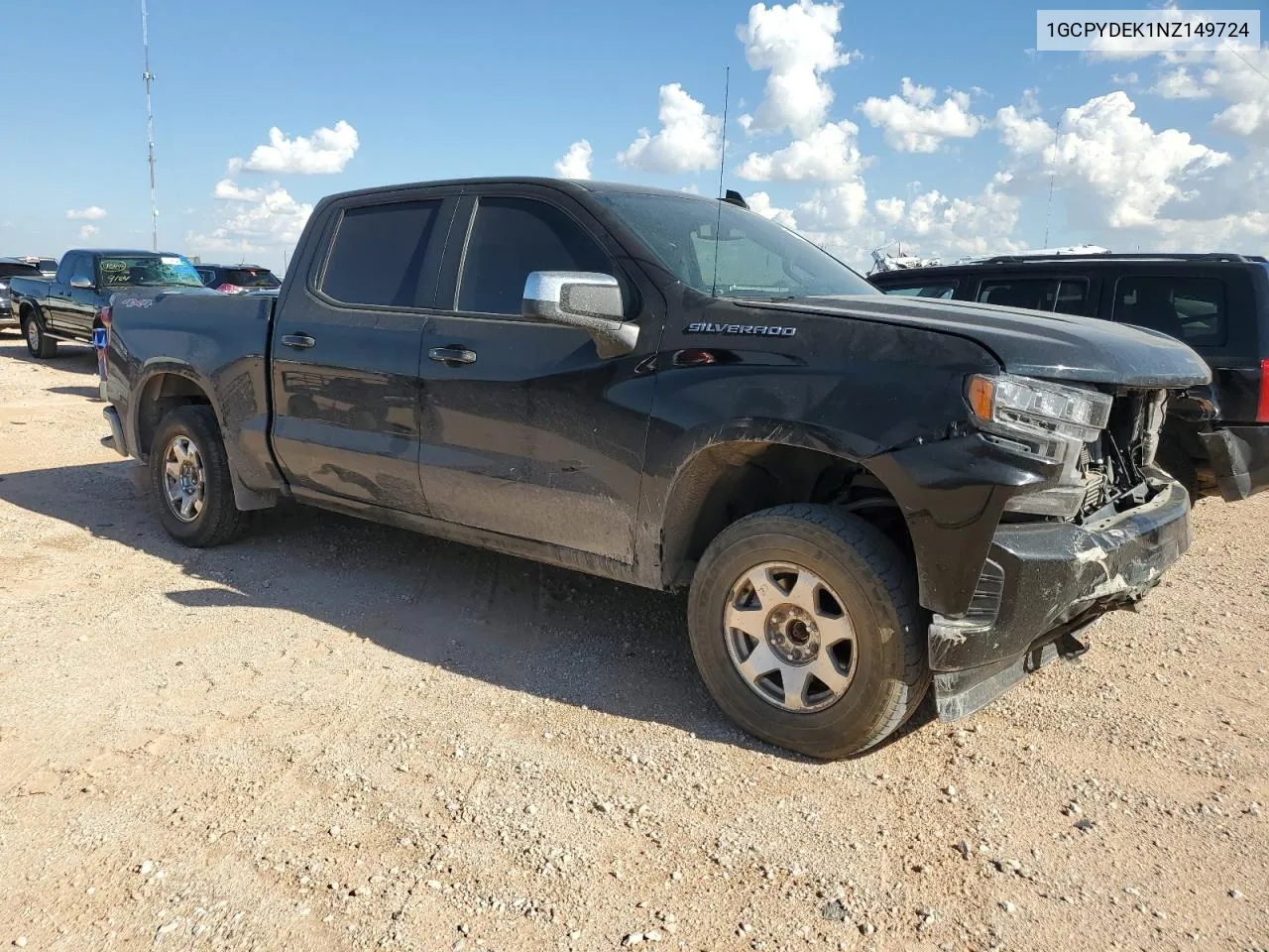 2022 Chevrolet Silverado Ltd K1500 Lt VIN: 1GCPYDEK1NZ149724 Lot: 72688284