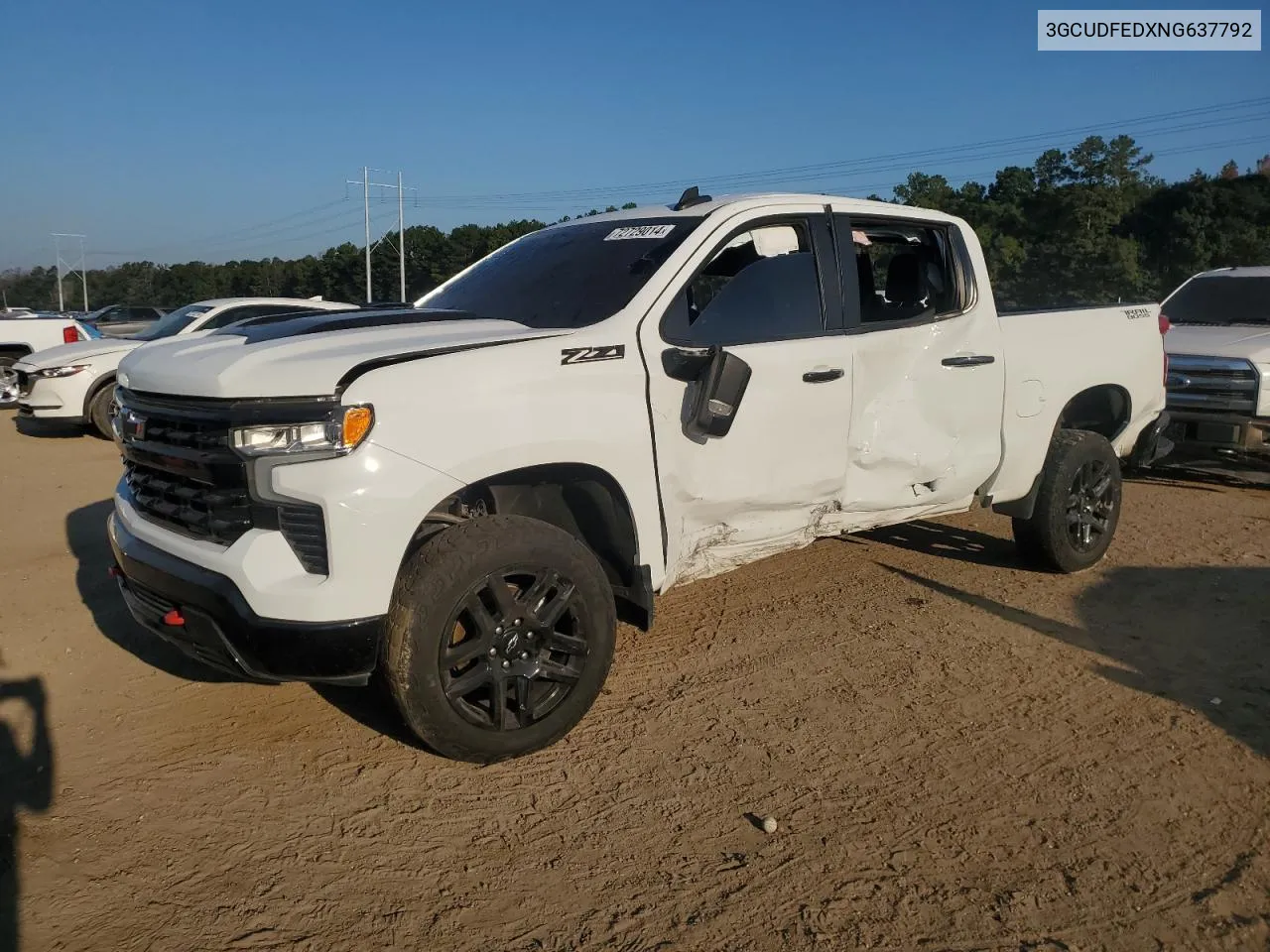 2022 Chevrolet Silverado K1500 Lt Trail Boss VIN: 3GCUDFEDXNG637792 Lot: 72729014