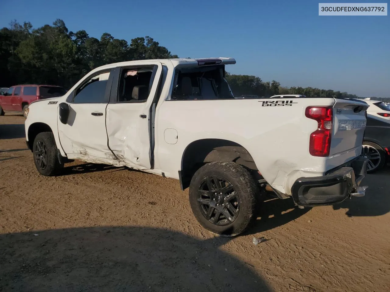 2022 Chevrolet Silverado K1500 Lt Trail Boss VIN: 3GCUDFEDXNG637792 Lot: 72729014