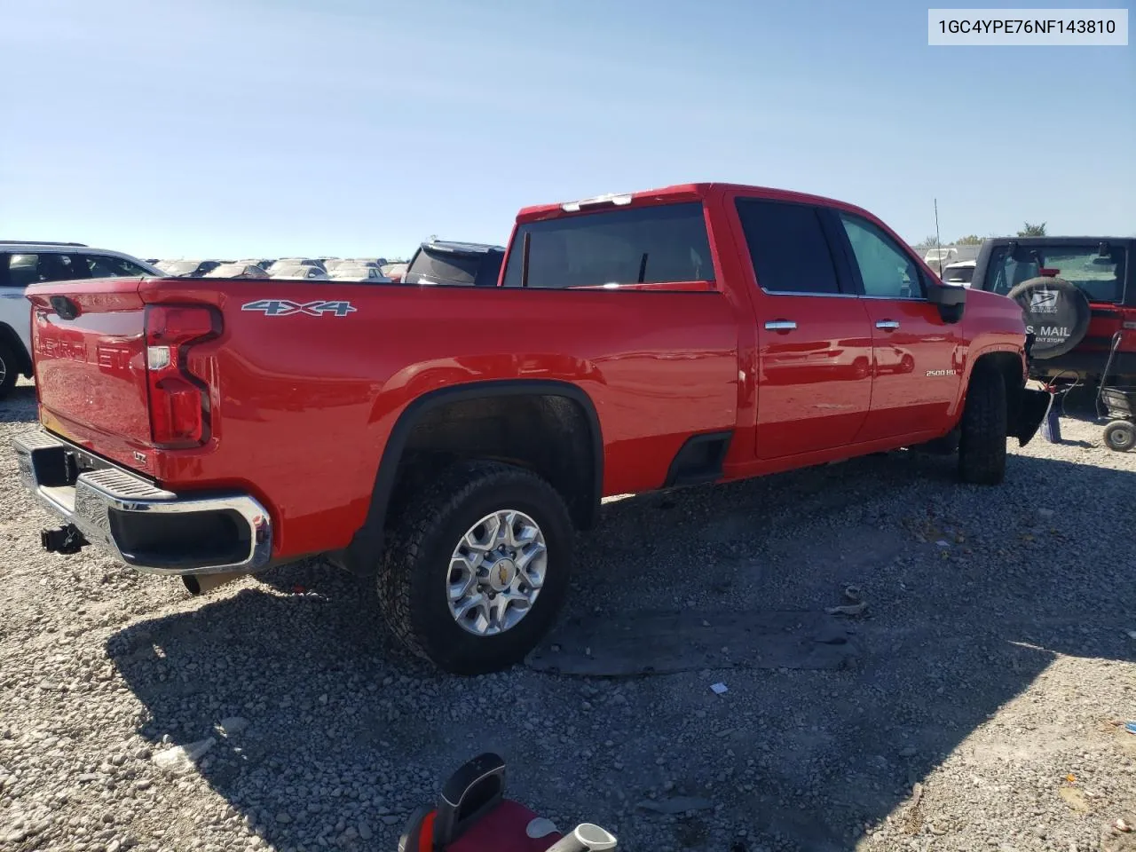 2022 Chevrolet Silverado K2500 Heavy Duty Ltz VIN: 1GC4YPE76NF143810 Lot: 72803204