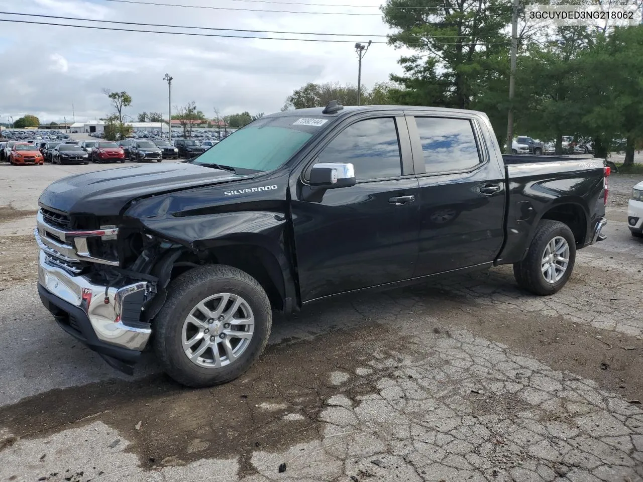 2022 Chevrolet Silverado Ltd K1500 Lt VIN: 3GCUYDED3NG218062 Lot: 72992144