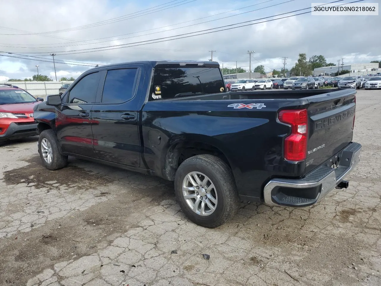 2022 Chevrolet Silverado Ltd K1500 Lt VIN: 3GCUYDED3NG218062 Lot: 72992144