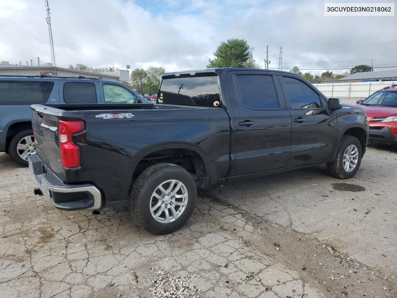 2022 Chevrolet Silverado Ltd K1500 Lt VIN: 3GCUYDED3NG218062 Lot: 72992144