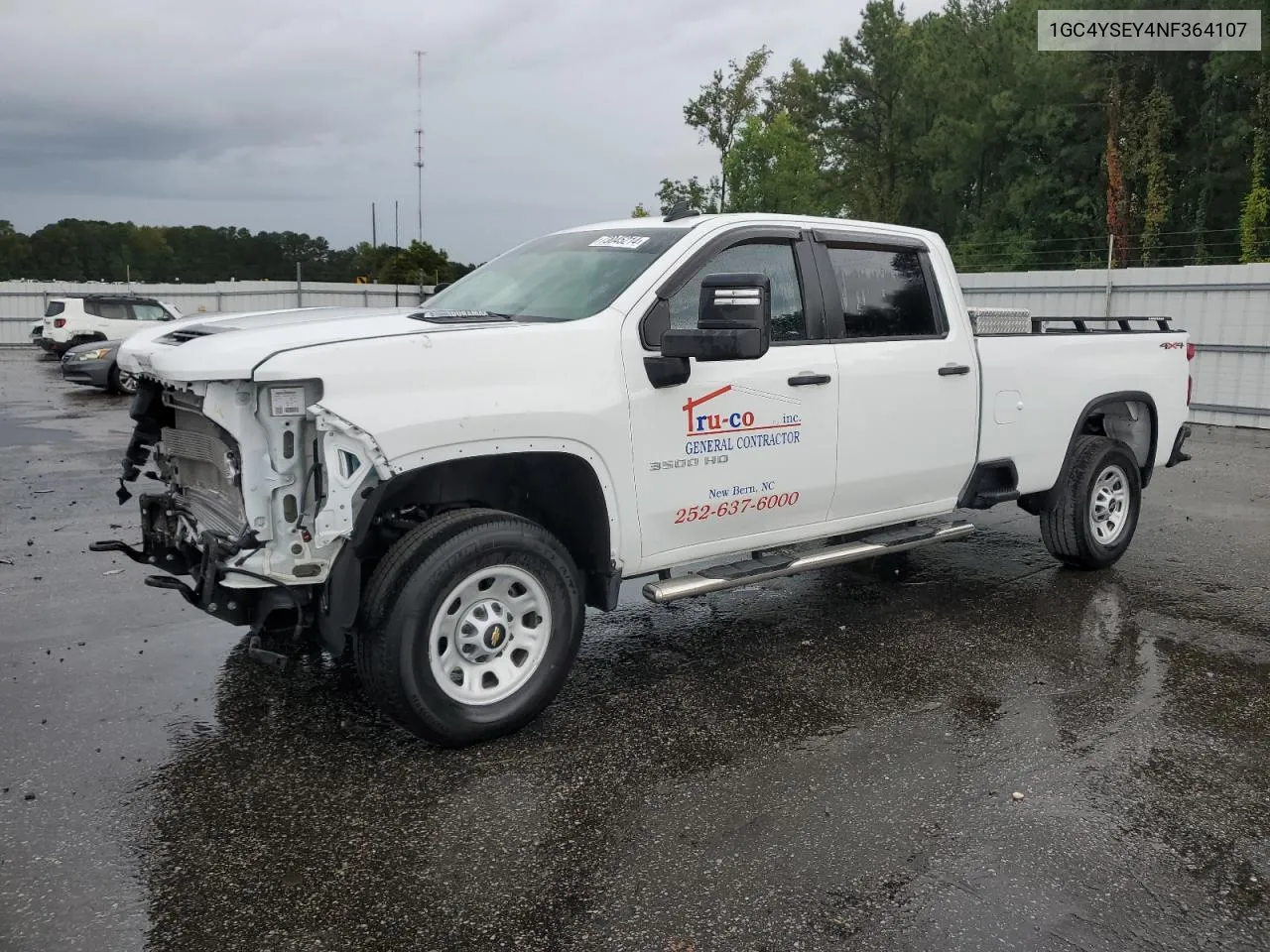 2022 Chevrolet Silverado K3500 VIN: 1GC4YSEY4NF364107 Lot: 73045214