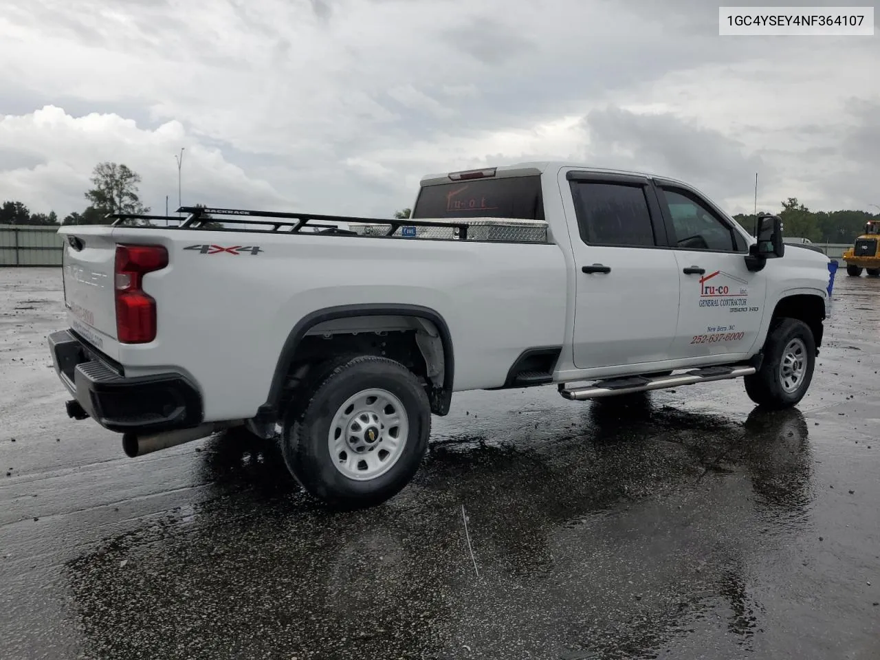 2022 Chevrolet Silverado K3500 VIN: 1GC4YSEY4NF364107 Lot: 73045214