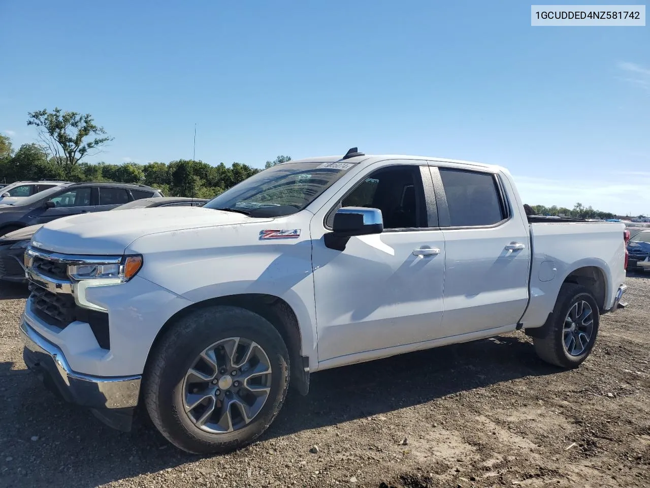 2022 Chevrolet Silverado K1500 Lt VIN: 1GCUDDED4NZ581742 Lot: 73305074