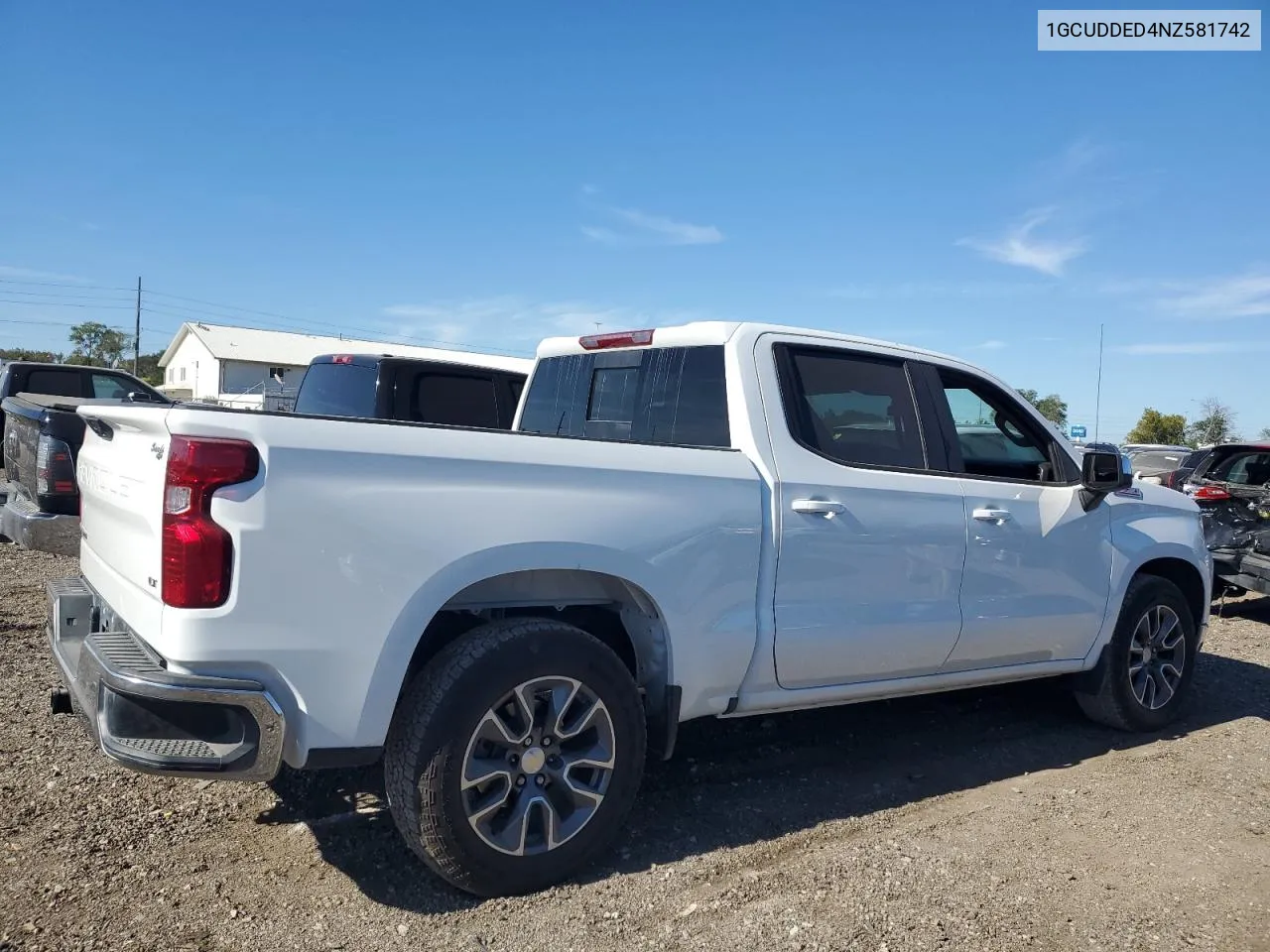 2022 Chevrolet Silverado K1500 Lt VIN: 1GCUDDED4NZ581742 Lot: 73305074