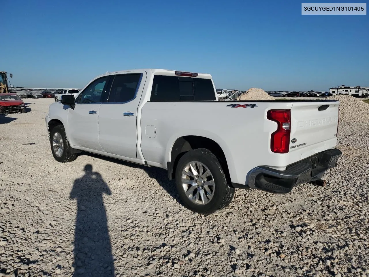 2022 Chevrolet Silverado Ltd K1500 Ltz VIN: 3GCUYGED1NG101405 Lot: 73420044