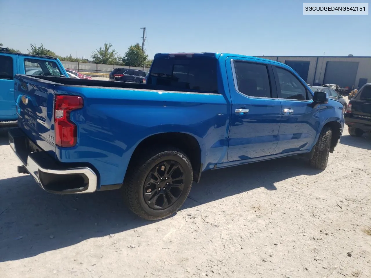 2022 Chevrolet Silverado K1500 Ltz VIN: 3GCUDGED4NG542151 Lot: 73493414