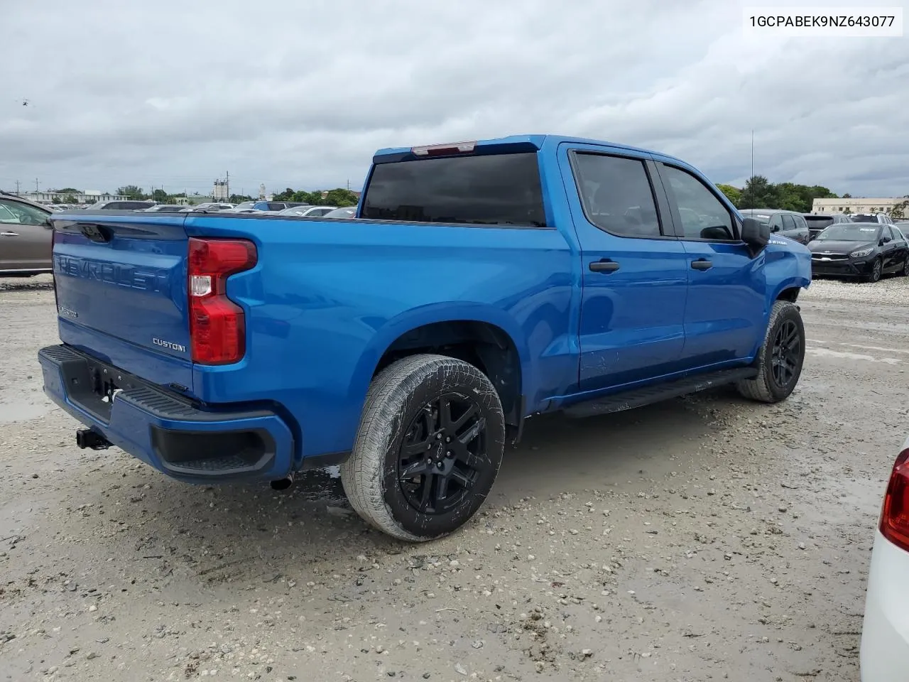 2022 Chevrolet Silverado C1500 Custom VIN: 1GCPABEK9NZ643077 Lot: 73574134