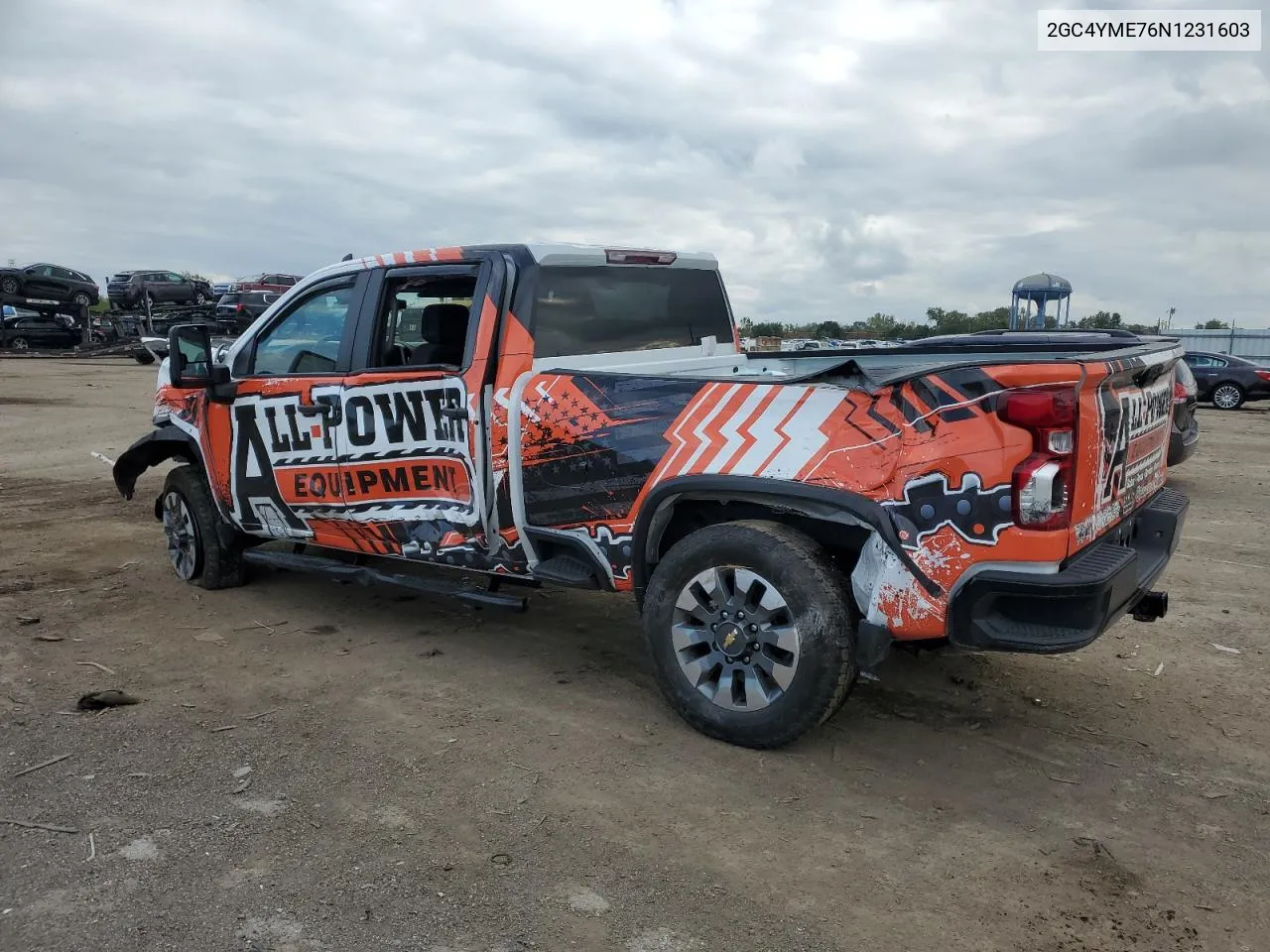 2022 Chevrolet Silverado K2500 Custom VIN: 2GC4YME76N1231603 Lot: 73737284