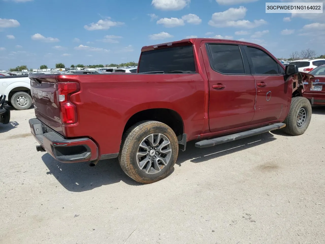 2022 Chevrolet Silverado Ltd C1500 Rst VIN: 3GCPWDED1NG164022 Lot: 73767154