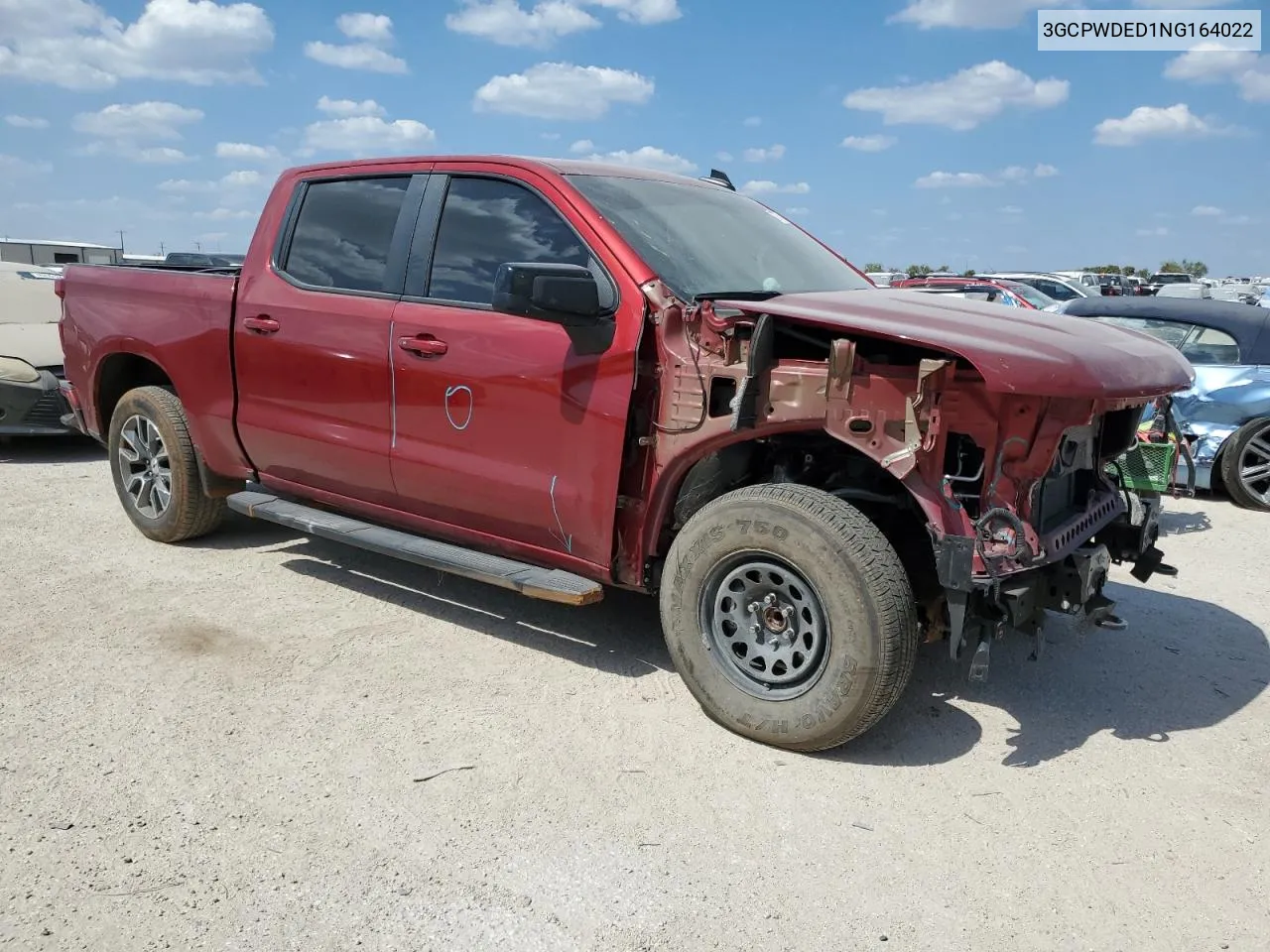 2022 Chevrolet Silverado Ltd C1500 Rst VIN: 3GCPWDED1NG164022 Lot: 73767154