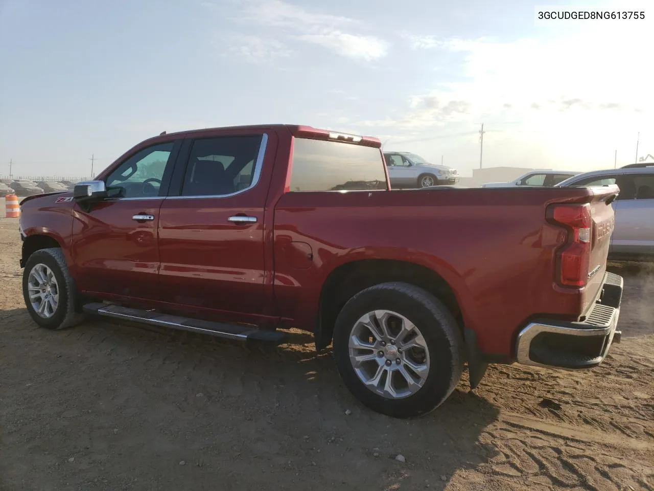 2022 Chevrolet Silverado K1500 Ltz VIN: 3GCUDGED8NG613755 Lot: 73769124