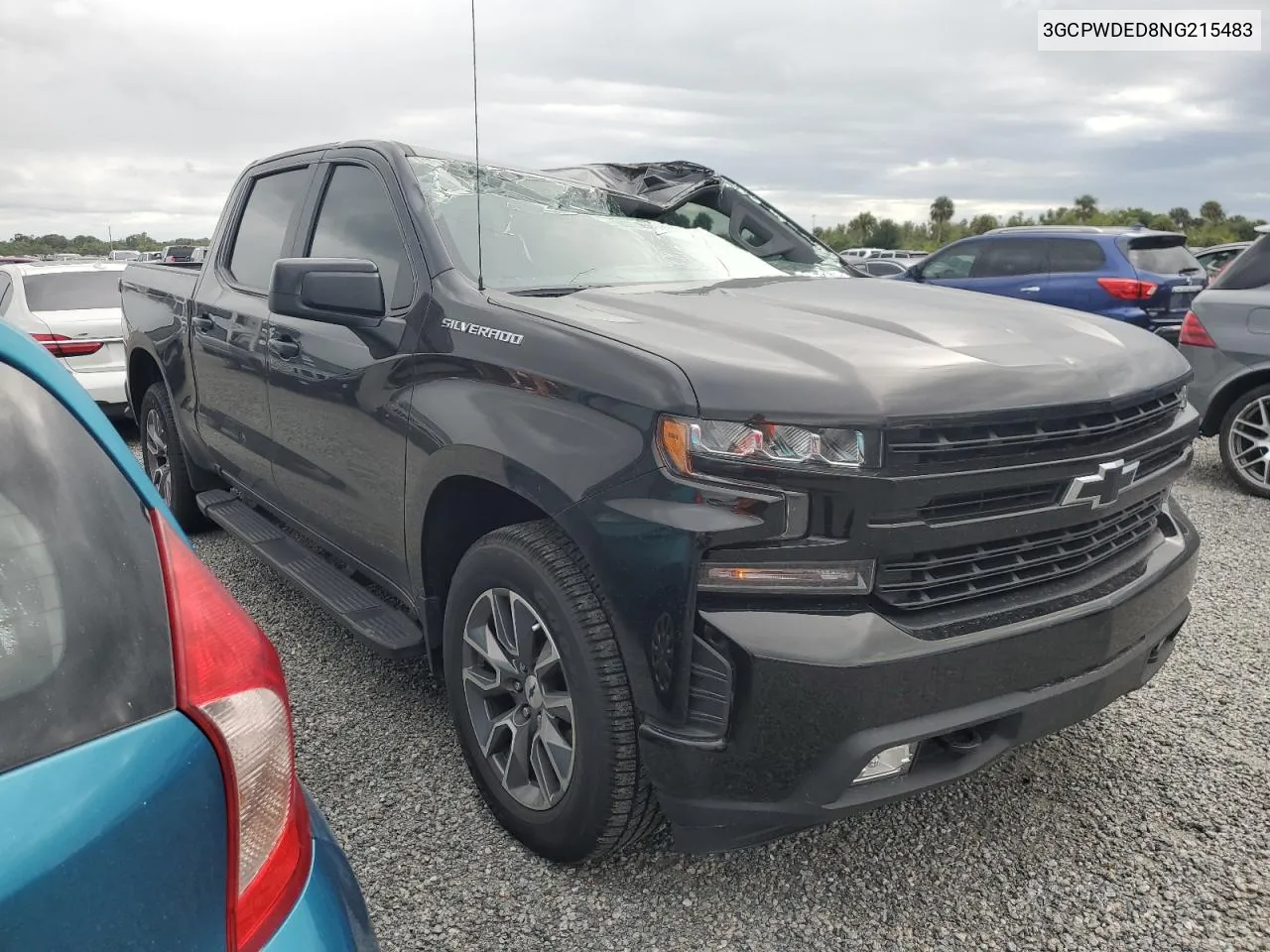 2022 Chevrolet Silverado Ltd C1500 Rst VIN: 3GCPWDED8NG215483 Lot: 73784294