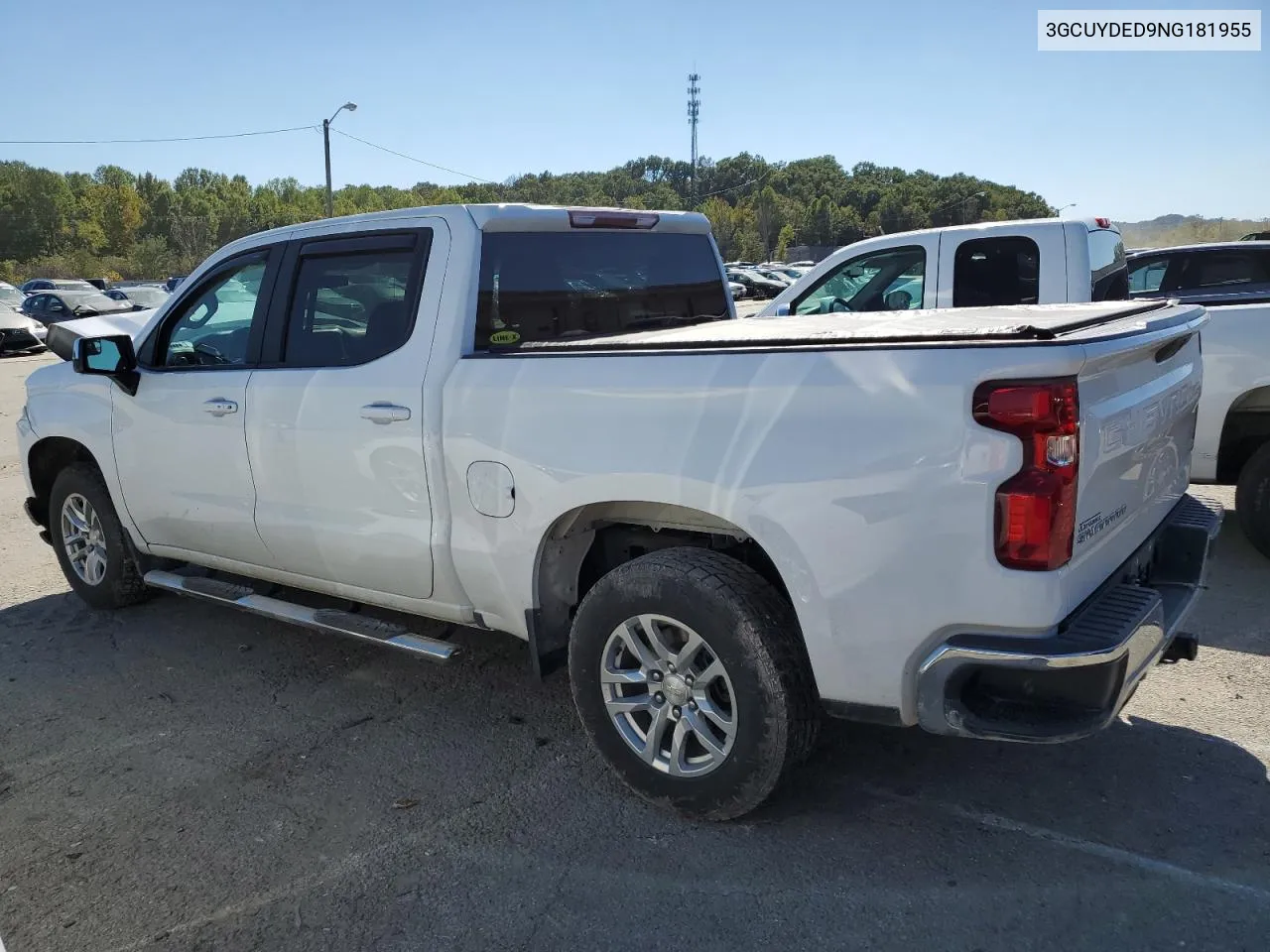 2022 Chevrolet Silverado Ltd K1500 Lt VIN: 3GCUYDED9NG181955 Lot: 73926764