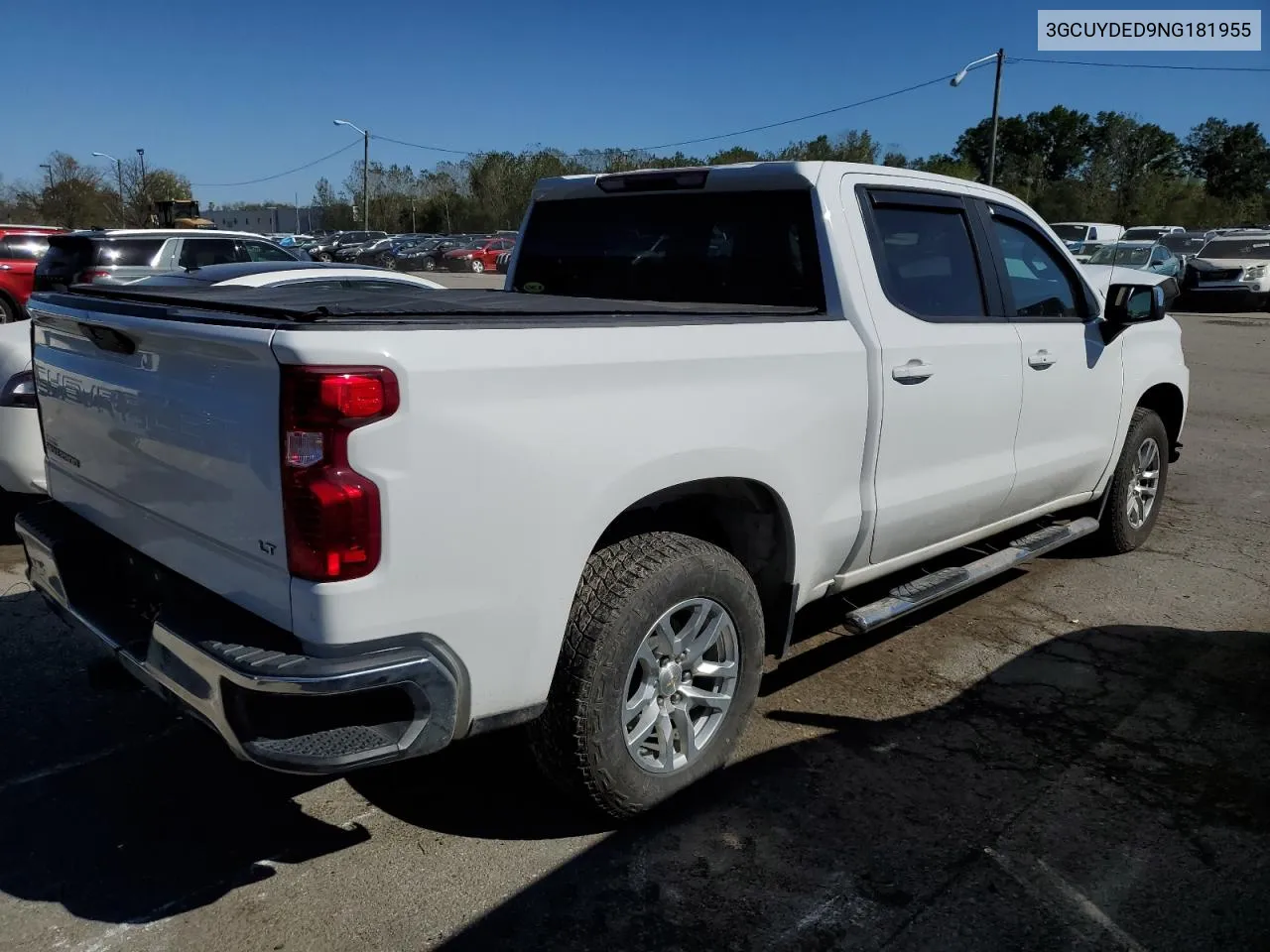 2022 Chevrolet Silverado Ltd K1500 Lt VIN: 3GCUYDED9NG181955 Lot: 73926764