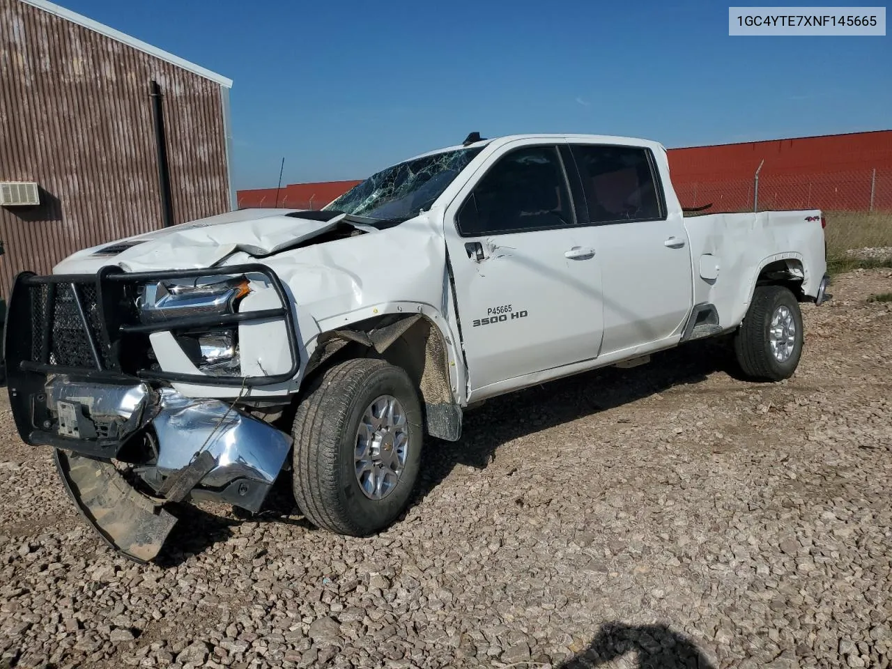 2022 Chevrolet Silverado K3500 Lt VIN: 1GC4YTE7XNF145665 Lot: 74210544