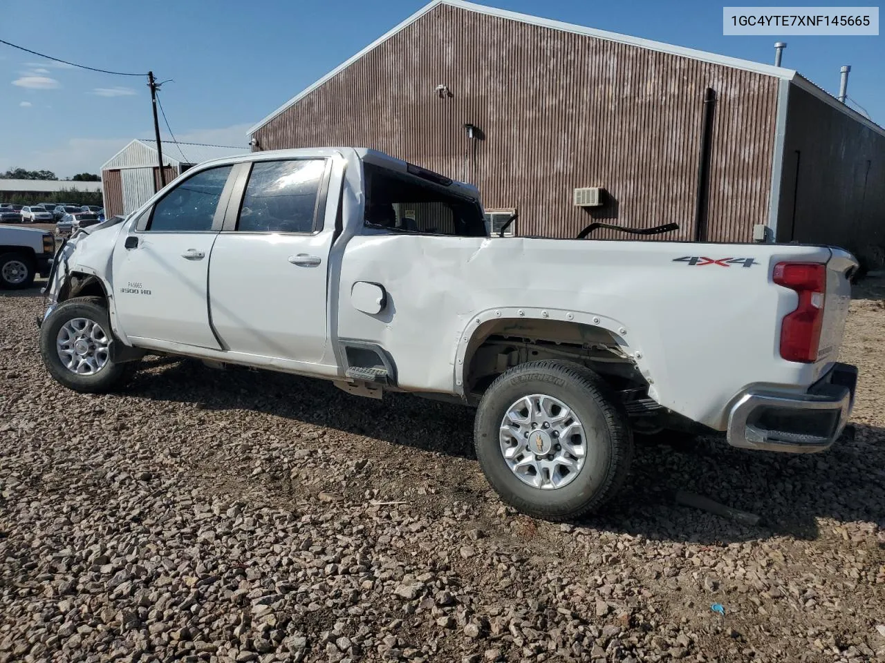 2022 Chevrolet Silverado K3500 Lt VIN: 1GC4YTE7XNF145665 Lot: 74210544