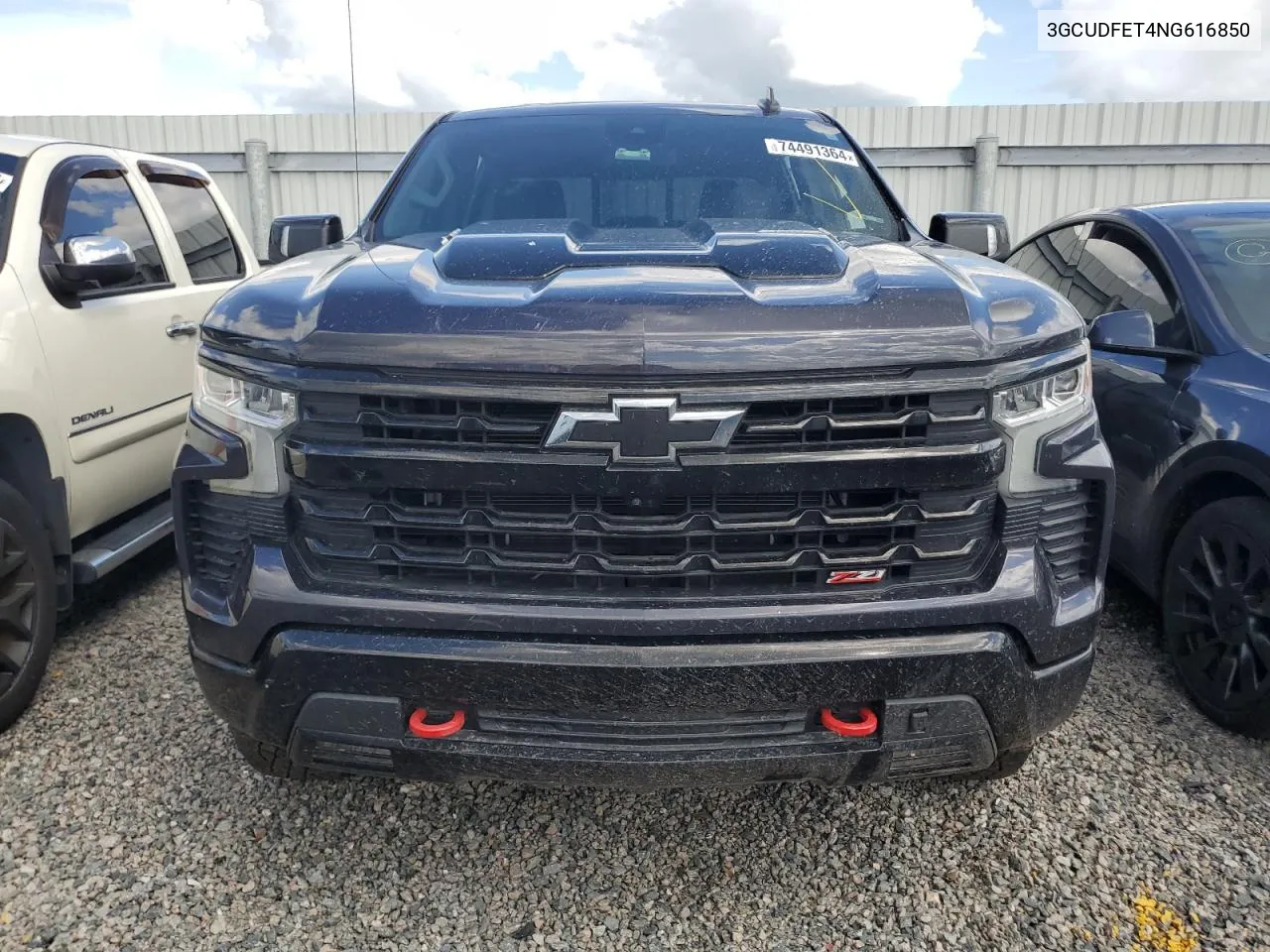 2022 Chevrolet Silverado K1500 Lt Trail Boss VIN: 3GCUDFET4NG616850 Lot: 74491364