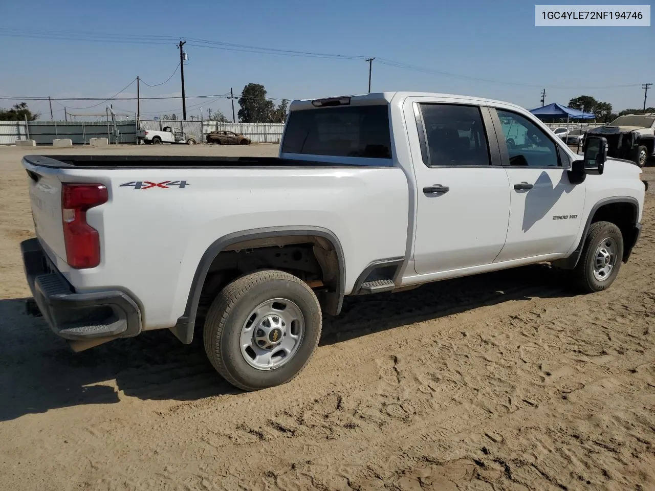 2022 Chevrolet Silverado K2500 Heavy Duty VIN: 1GC4YLE72NF194746 Lot: 74612764