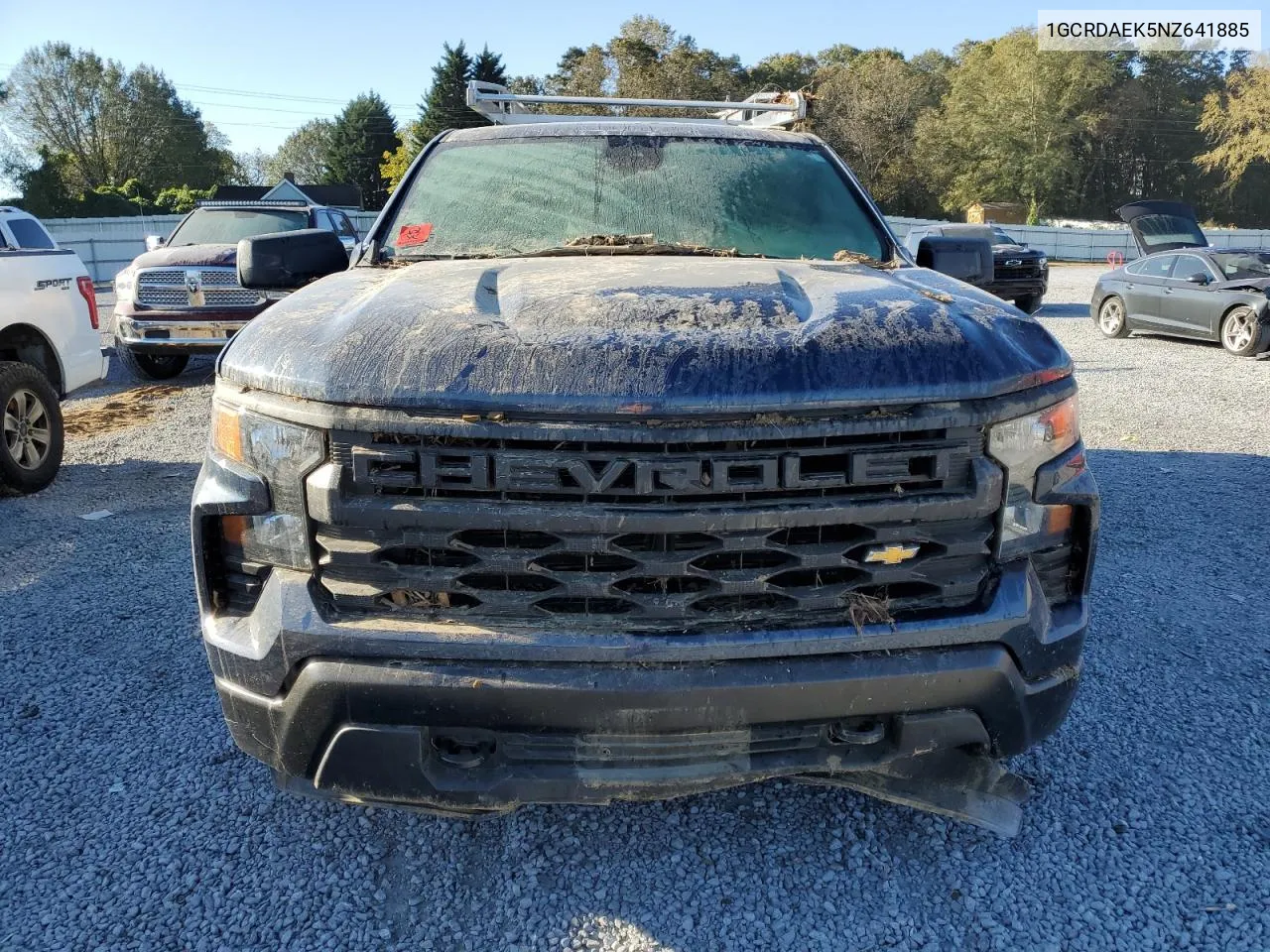 2022 Chevrolet Silverado K1500 VIN: 1GCRDAEK5NZ641885 Lot: 74668384