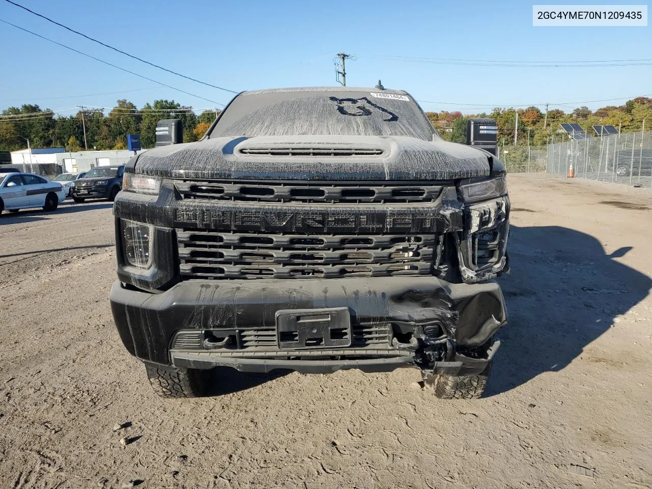 2022 Chevrolet Silverado K2500 Custom VIN: 2GC4YME70N1209435 Lot: 74801464