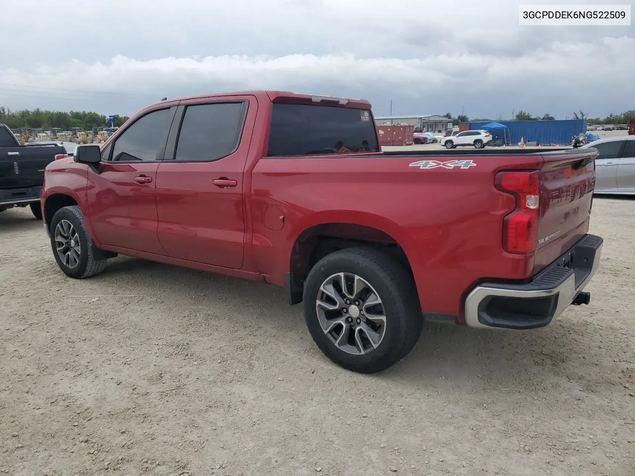 2022 Chevrolet Silverado K1500 Lt VIN: 3GCPDDEK6NG522509 Lot: 74821104