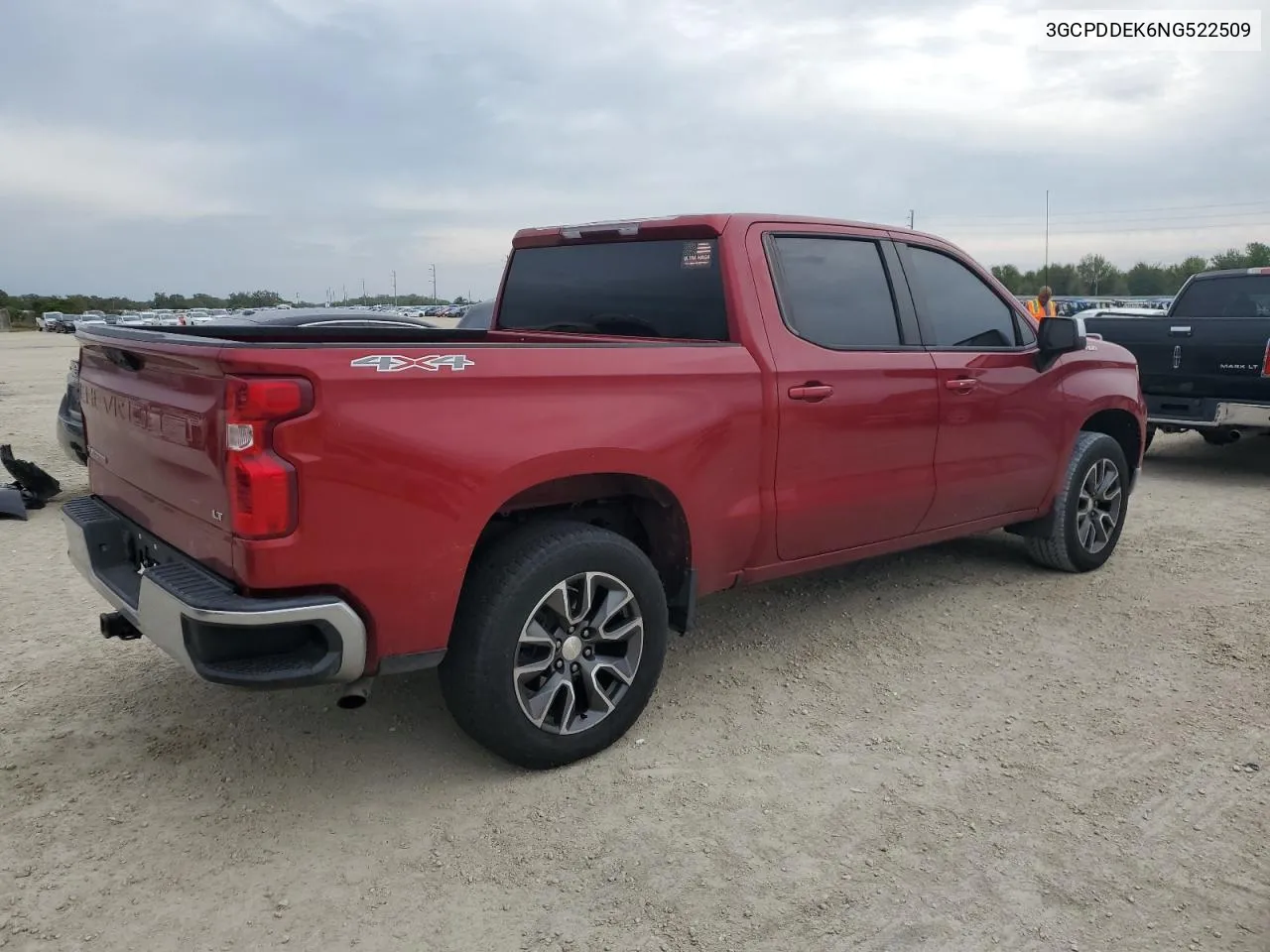 2022 Chevrolet Silverado K1500 Lt VIN: 3GCPDDEK6NG522509 Lot: 74821104