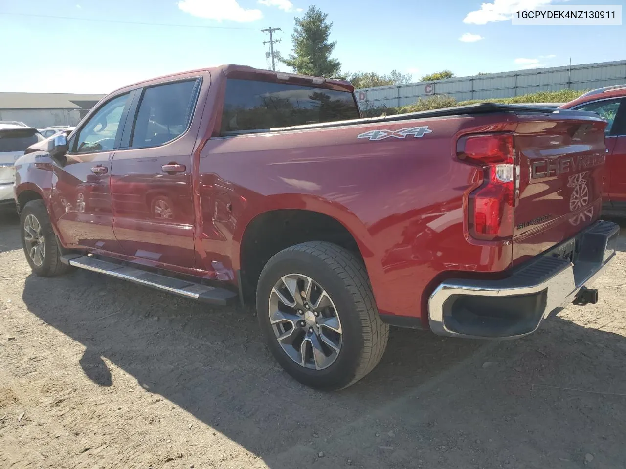 1GCPYDEK4NZ130911 2022 Chevrolet Silverado Ltd K1500 Lt