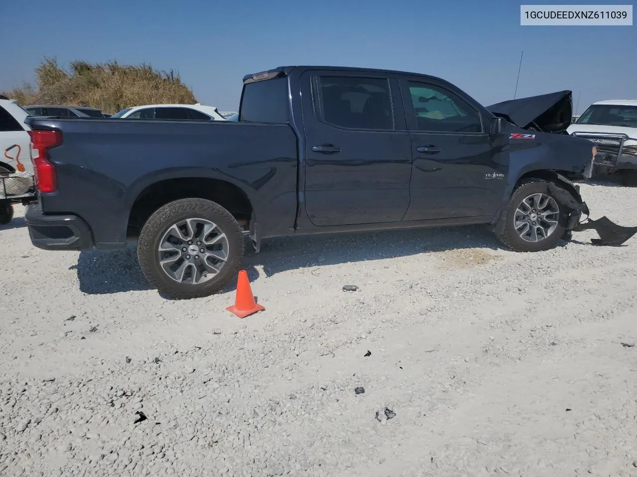 2022 Chevrolet Silverado K1500 Rst VIN: 1GCUDEEDXNZ611039 Lot: 74989374