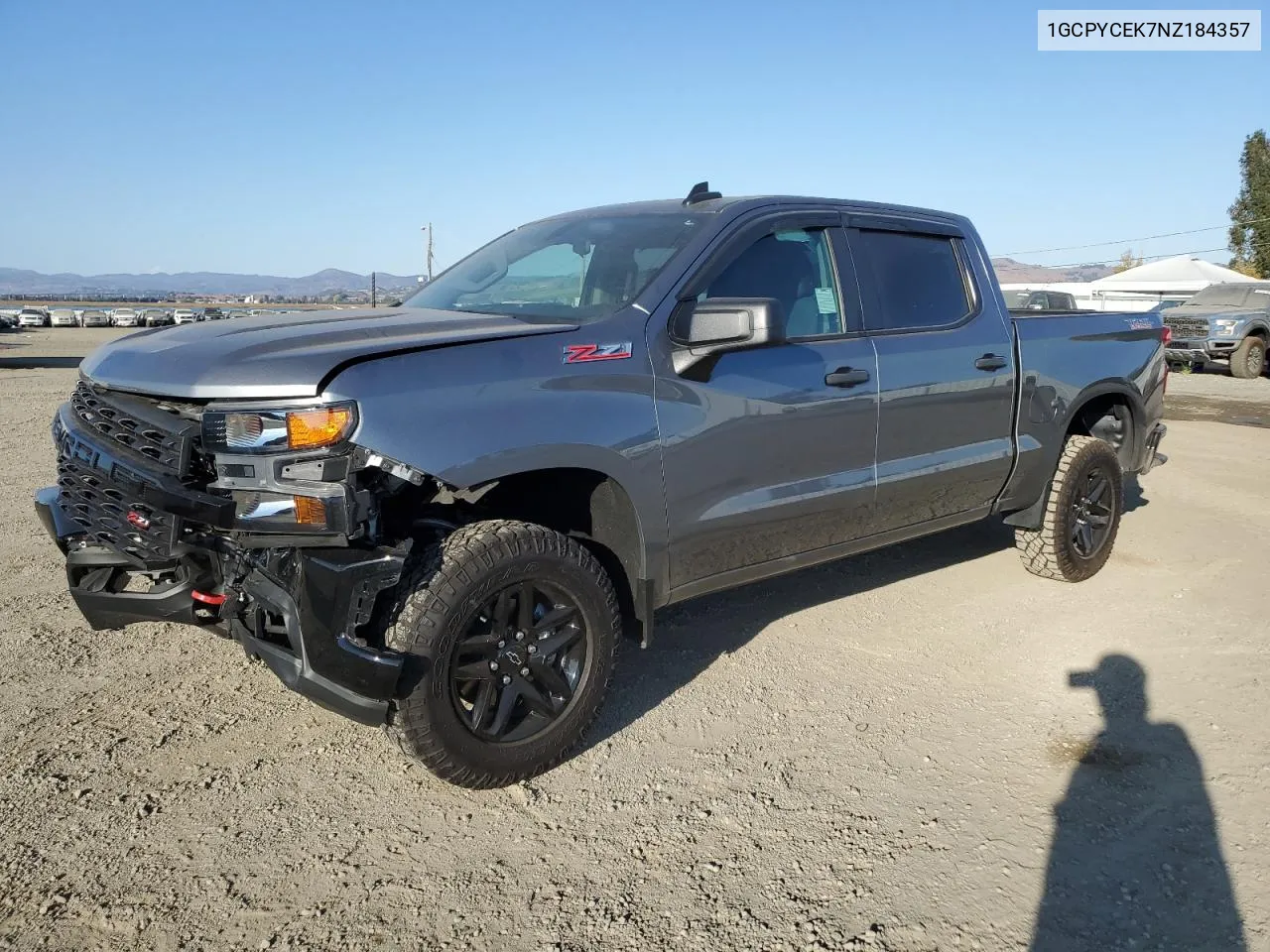 2022 Chevrolet Silverado Ltd K1500 Trail Boss Custom VIN: 1GCPYCEK7NZ184357 Lot: 75087704