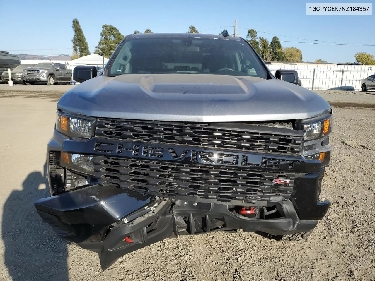 2022 Chevrolet Silverado Ltd K1500 Trail Boss Custom VIN: 1GCPYCEK7NZ184357 Lot: 75087704