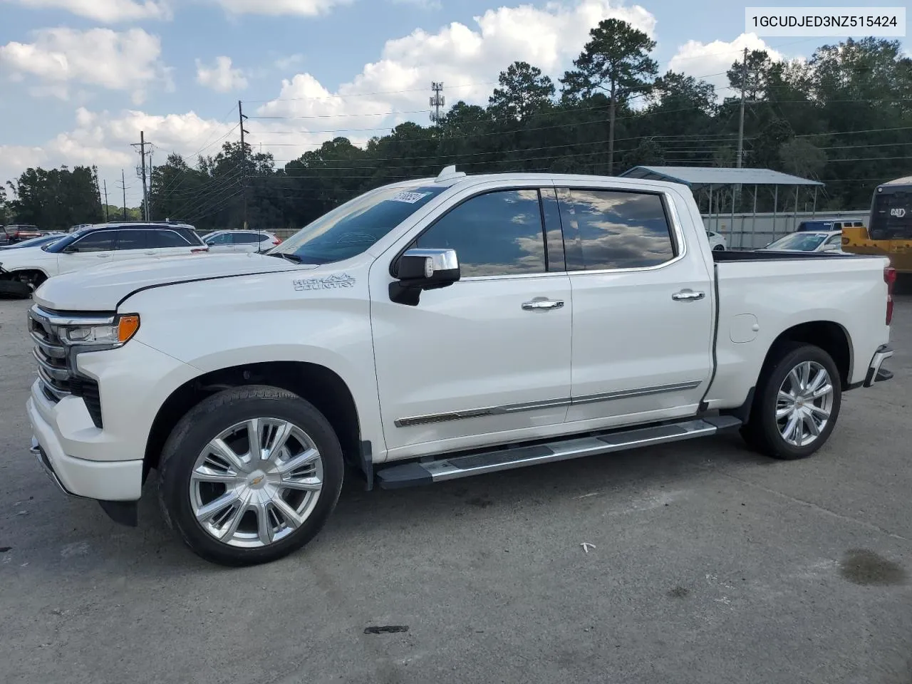 2022 Chevrolet Silverado K1500 High Country VIN: 1GCUDJED3NZ515424 Lot: 75188524