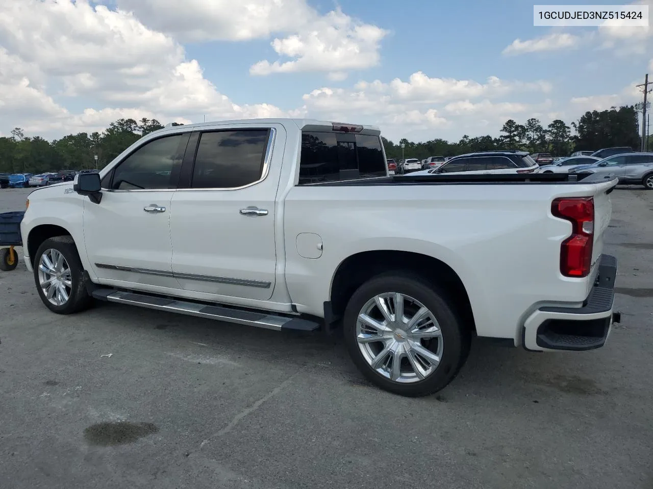 2022 Chevrolet Silverado K1500 High Country VIN: 1GCUDJED3NZ515424 Lot: 75188524