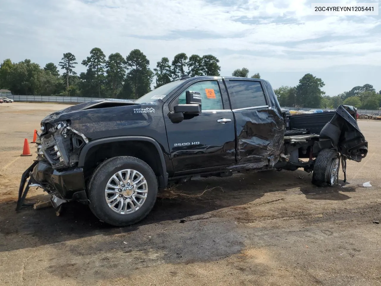 2022 Chevrolet Silverado K2500 High Country VIN: 2GC4YREY0N1205441 Lot: 75499284