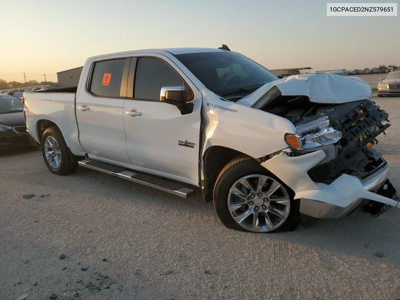 2022 Chevrolet Silverado C1500 Lt VIN: 1GCPACED2NZ579651 Lot: 75667024